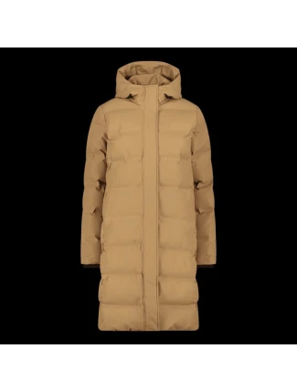 Dámská zimní dlouhá bunda CMP s kapucí, nepromokavá, zateplená, béžová (34K0096/P814) Dámská zimní dlouhá bunda CMP s kapucí, nepromokavá, zateplená, béžová (34K0096/P814)