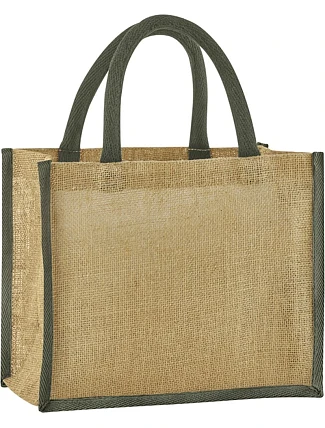 Westford Mill W 473 Jutová nákupní taška Midi 50.0473 natural/olive green