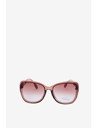 Dámské sluneční brýle typu cat-eye Růžové