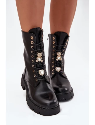 Dámské zateplené workery Lomina – černé