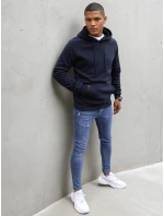 Pánská tmavě modrá mikina FashionStreet BX5483