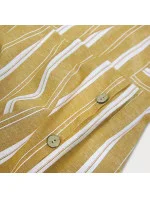 Hořčicové bavlněné šaty (345ART)