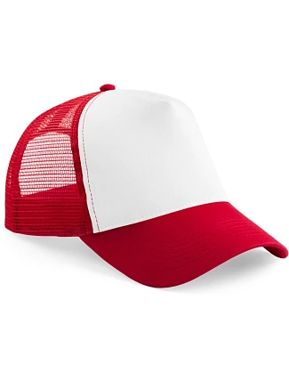 Beechfield B 640B Dětská 5 panelová kšiltovka Trucker 53.640B classic red/white Beechfield B 640B Dětská 5 panelová kšiltovka Trucker 53.640B classic red/white