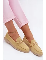 Dámské mokasíny Žluté s přezkou Belinae