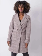 Dámský kostkovaný kabát 2701 - FPrice
