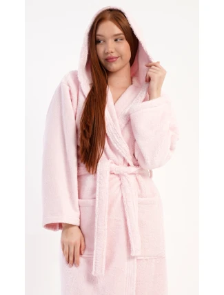 Dámský župan dlouhý s kapucí Michaela