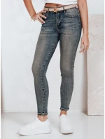 Dámské úzké džíny s vysokým pasem modré FashionStreet UY2792