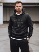 Pánská zateplená mikina s kapucí černá FashionStreet BX5934