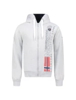 Geographical Norway Fogora DB 100 M WZ3066H/GN-Síťovaná šedá mikina Geographical Norway Fogora DB 100 M WZ3066H/GN-Síťovaná šedá mikina