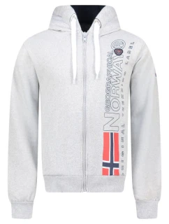 Geographical Norway Fogora DB 100 M WZ3066H/GN-Síťovaná šedá mikina