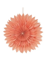 DEKORATIVNÍ ZÁVĚSNÁ PAPÍROVÁ HVĚZDA 3D 50CM RŮŽOVÁ