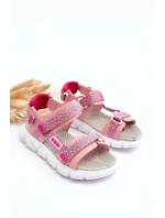 Dětské Sandály Na Zip Big Star LL374202 Růžové