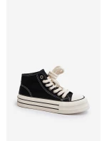 Dámské tenisky na platformě černé Aineri