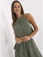 Šaty MI SK 92166.71P khaki Šaty MI SK 92166.71P khaki