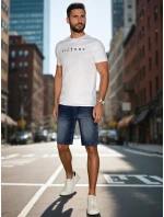 Pánské tričko s potiskem bílé FashionStreet RX5641 Pánské tričko s potiskem bílé FashionStreet RX5641