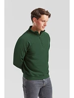 Fruit of the Loom Classic Zip-Neck Sweat Mikina s 1/4 zipem 16.2114 heather grey