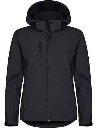 Clique Classics Softshell Hoody W Dámská 3-vrstvá softshellová bunda s kapucí 67.0917 black Clique Classics Softshell Hoody W Dámská 3-vrstvá softshellová bunda s kapucí 67.0917 black