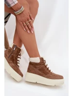 Semišové dámské sněhule s kožíškem na platformě Vinceza 95354 Camel Semišové dámské sněhule s kožíškem na platformě Vinceza 95354 Camel