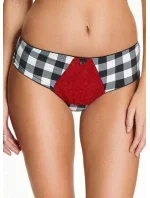 Dámské kalhotky Alice 0093 Černá-bílá-červená - Kostar Dámské kalhotky Alice 0093 Černá-bílá-červená - Kostar