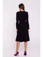 Rozšířené šaty S378 černé - Stylove