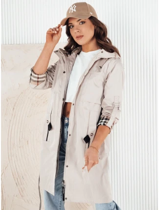 Dámská přechodná bunda parka CIVIT ecru FashionStreet TY4214