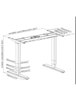 Vybavení rámu stolu dvojitým elektromotorem 125 kg gr lite Vybavení rámu stolu dvojitým elektromotorem 125 kg gr lite
