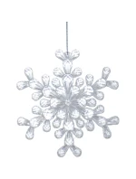 Závěsná dekorace sněhové vločky 12x12 CM MODEL 2