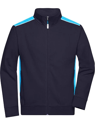 Daiber JN 870 Pánská pracovní mikina - Color 02.0870 navy/turquoise Daiber JN 870 Pánská pracovní mikina - Color 02.0870 navy/turquoise