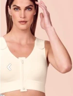 Kompresní podprsenka Valencia oboustran.,zap. vpředu 1194X champagne - Anita Care