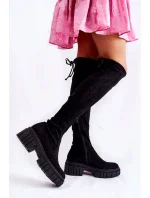 Dámské vysoké kozačky UK105P Černá - Seastar Dámské vysoké kozačky UK105P Černá - Seastar