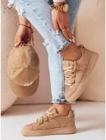 Dámské sportovní tenisky SNEAKI khaki FashionStreet ZY0824