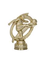 Zlatá plastová figurka - fotbalista