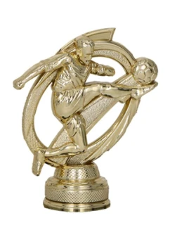Zlatá plastová figurka - fotbalista