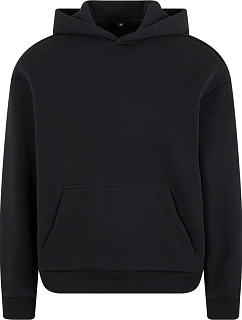 Build your Brand BY 284 Mikina s kapucí z těžké bavlny "Fluffy" 56.0284 black