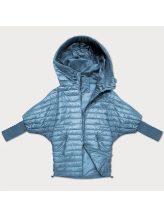 Světle modrá dámská netopýří bunda Minority (P3-6913-30)