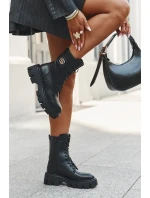 Zateplené workery dámské s ozdobou Černé Melisse