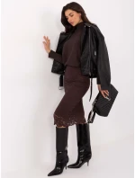 Sukně MI SD G9139.33 tmavě hnědá