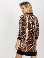 Dámské šaty TU 8189 4.09 černá a béžová - FPrice