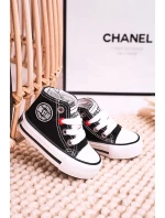 Dětské Tenisky Vysoké Se Zipem BIG STAR HH374188 Černé Dětské Tenisky Vysoké Se Zipem BIG STAR HH374188 Černé