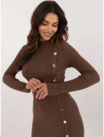 Šaty AT SK 2345 2.32 hnědá Šaty AT SK 2345 2.32 hnědá