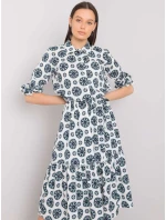 Šaty LK SK 508525.17 bílé a zelené Šaty LK SK 508525.17 bílé a zelené