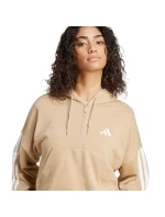 Dámská mikina s kapucí Essentials French Terry Quarter Zip beige JX7676