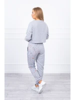 Izolovaná sada s barevným potiskem šedá Izolovaná sada s barevným potiskem šedá