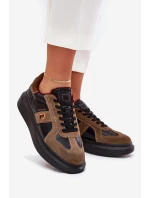 Dámské Kožené Tenisky Na Platformě Daniel Lopez Just Dare SS2D4001 Černé