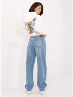 Kalhoty D80030BI62569L181 světle modré