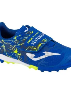 Dětské sportovní boty Jr SCJW2404TFV Tmavě modrá se žlutou - Joma