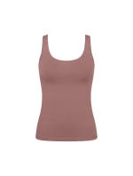 Dámské tílko GO Daily Cotton Tank top - BROWN - hnědé 1141 - SLOGGI