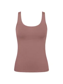 Dámské tílko GO Daily Cotton Tank top - BROWN - hnědé 1141 - SLOGGI
