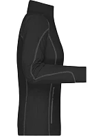 Daiber JN 596 Dámská strukturovaná fleecová bunda 02.0596 black/carbon Daiber JN 596 Dámská strukturovaná fleecová bunda 02.0596 black/carbon