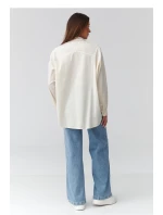 Košile s dlouhým rukávem  model 224101 Makadamia